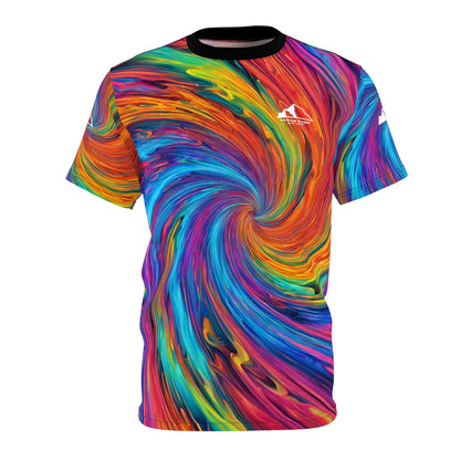 Swirly Tie-Dye Unisex All Over Print Jersey Front