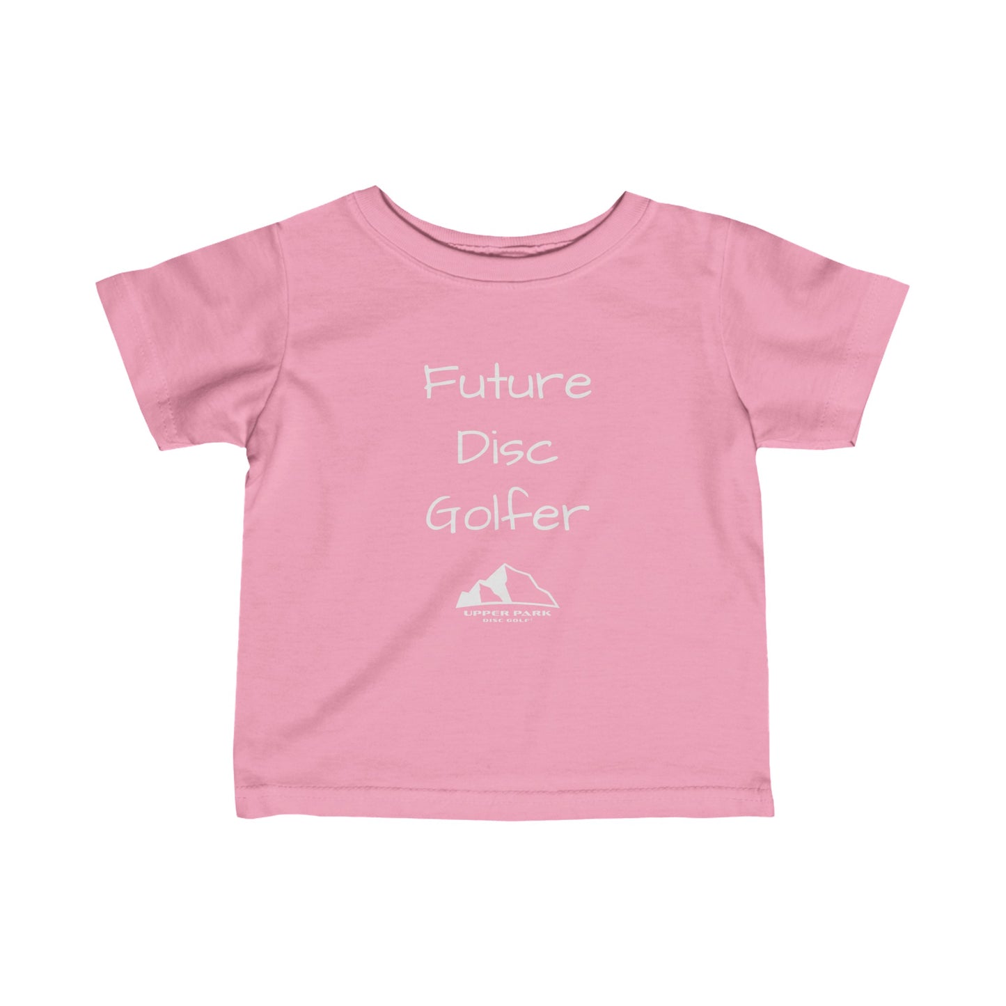 "Future Disc Golfer" Infant Fine Jersey Tee - pink