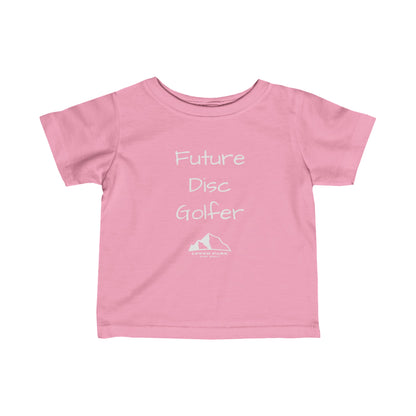 "Future Disc Golfer" Infant Fine Jersey Tee - pink