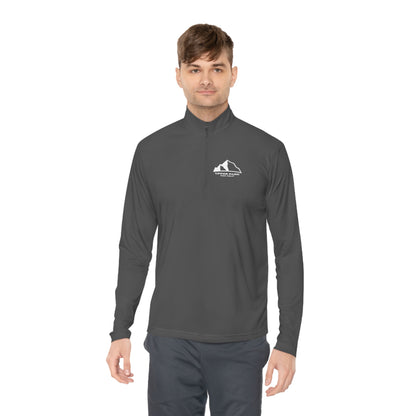 Logo Unisex Quarter-Zip Pullover - iron gray