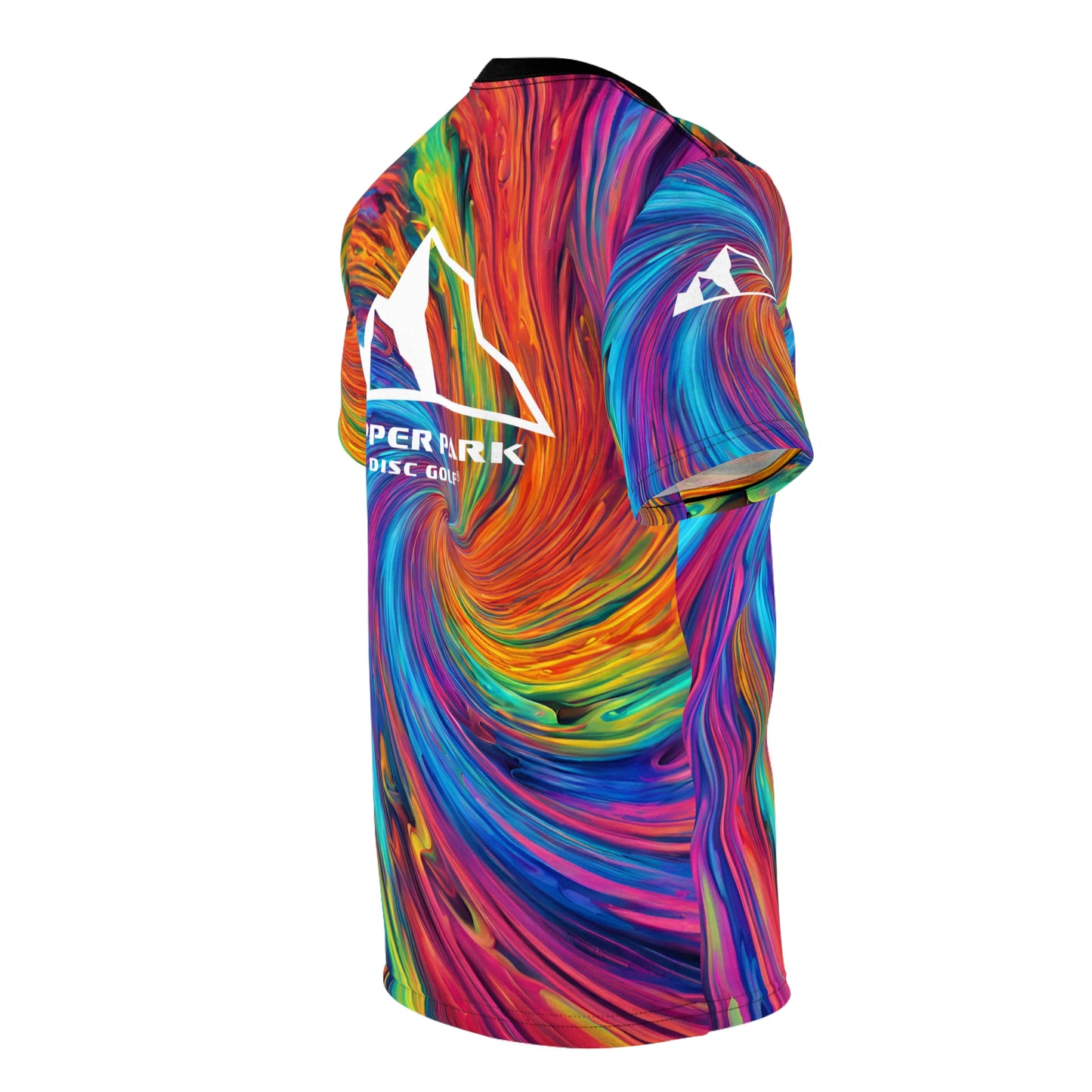 Swirly Tie-Dye Unisex All Over Print Jersey Right