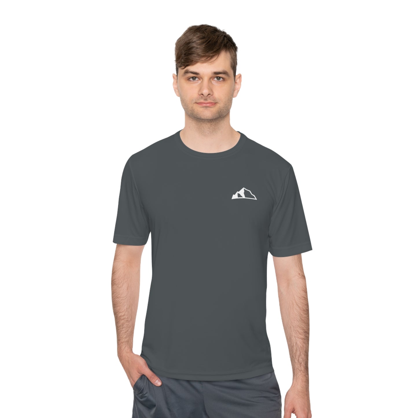 Team Logo Unisex Moisture Wicking Tee - iron gray