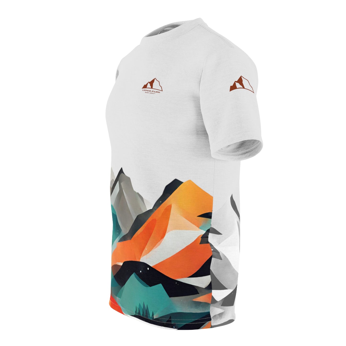 "Mountains & Trees Abstract" Unisex Microfiber Jersey