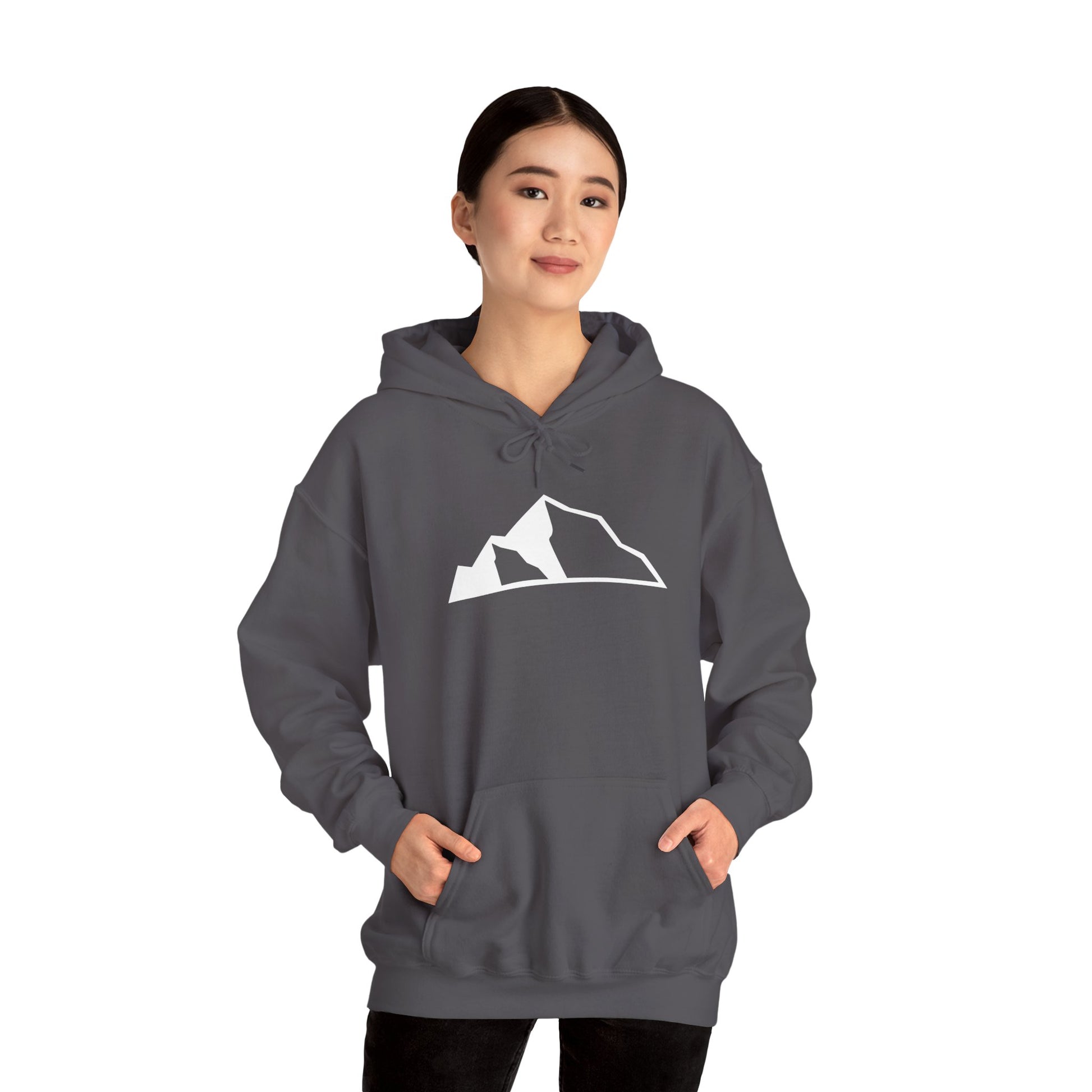 Mountain Icon - Heavy Blend™ Hoodie - charcoal front