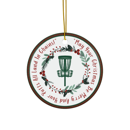 Disc Golf Ceramic Ornament