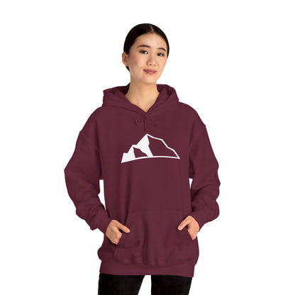 Mountain Icon - Heavy Blend™ Hoodie - maroon front