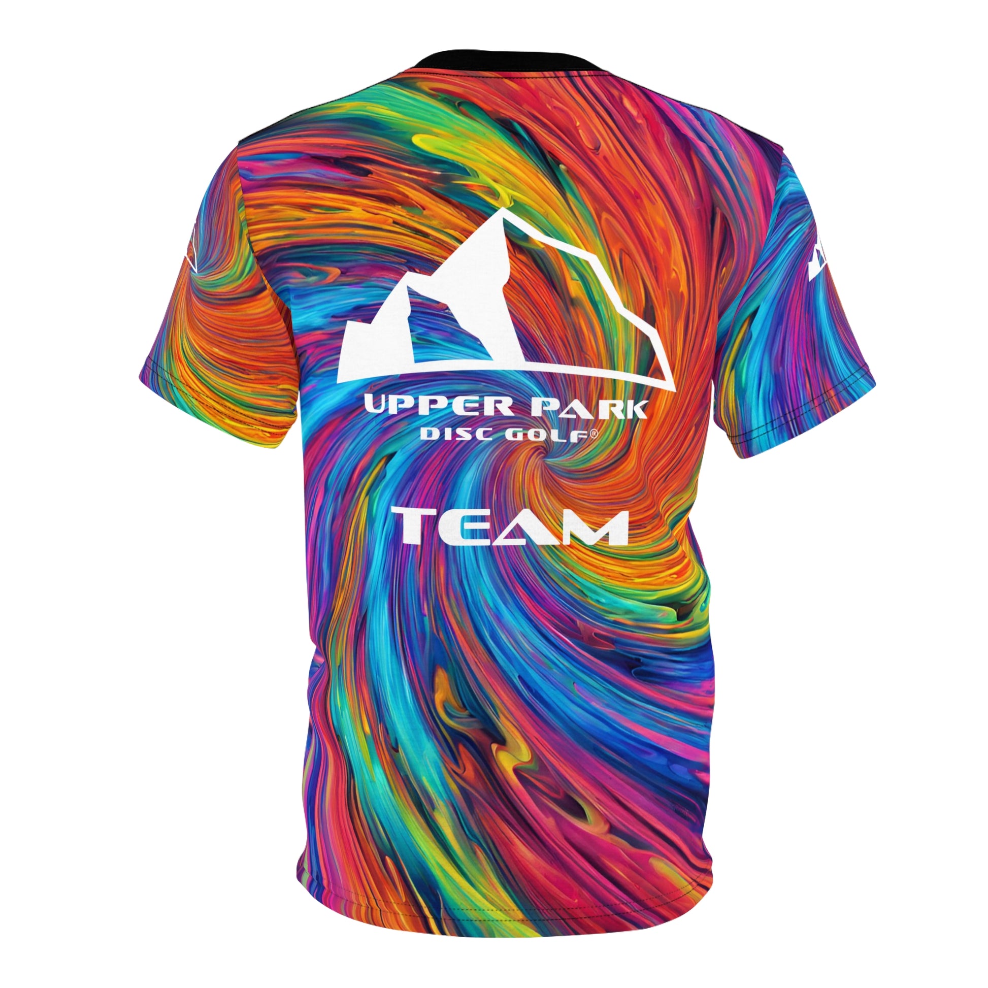 Team Swirly Tie-Dye Unisex All Over Print Jersey - back