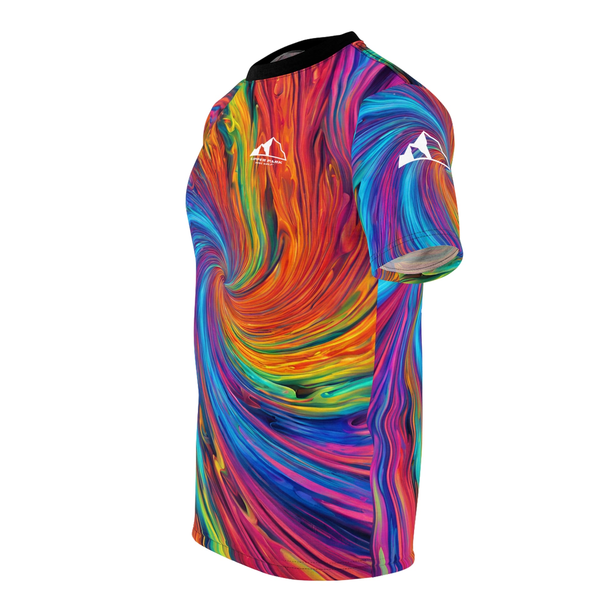 Team Swirly Tie-Dye Unisex All Over Print Jersey  -side