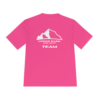 Team Logo Unisex Moisture Wicking Tee - neon pink