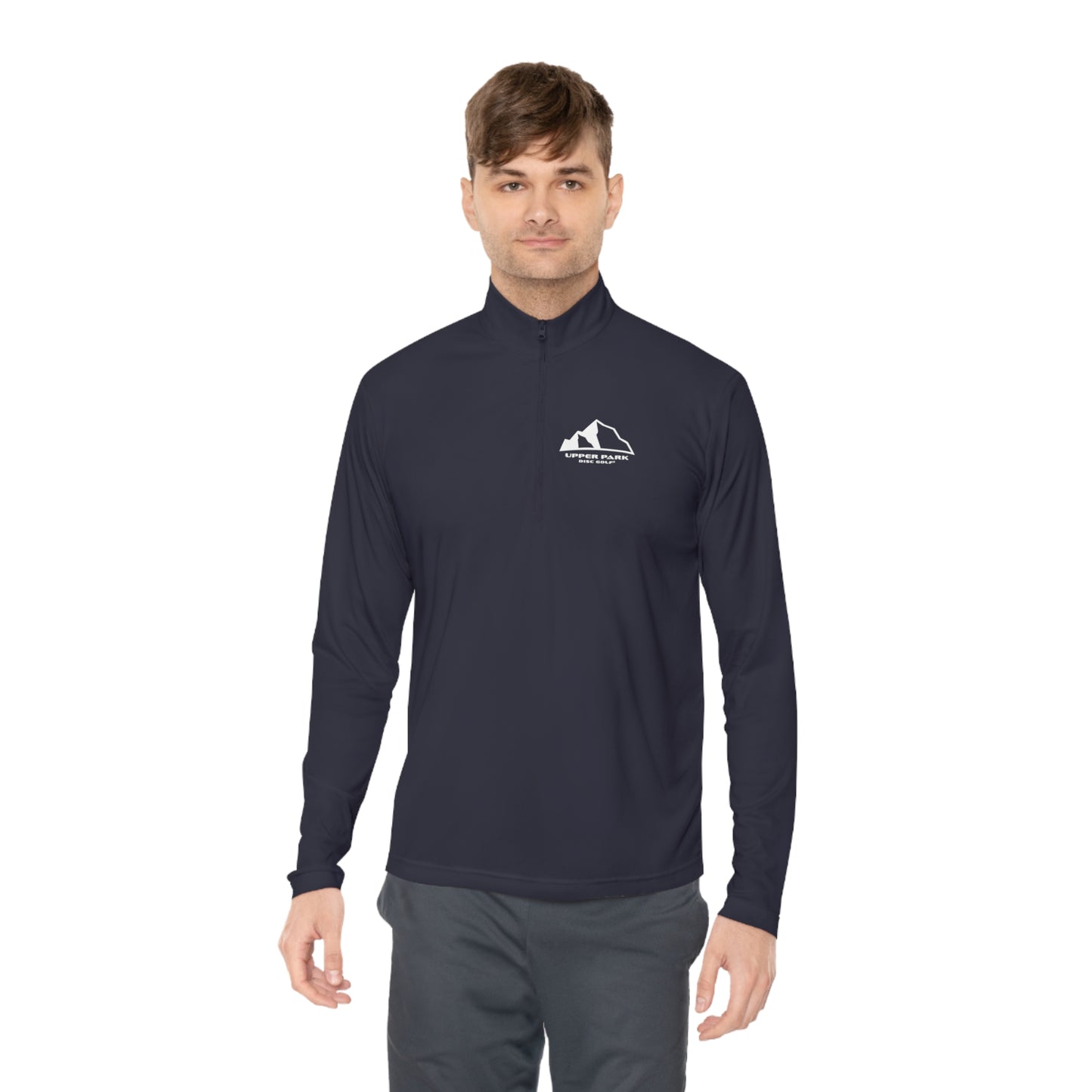 Logo Unisex Quarter-Zip Pullover - true navy