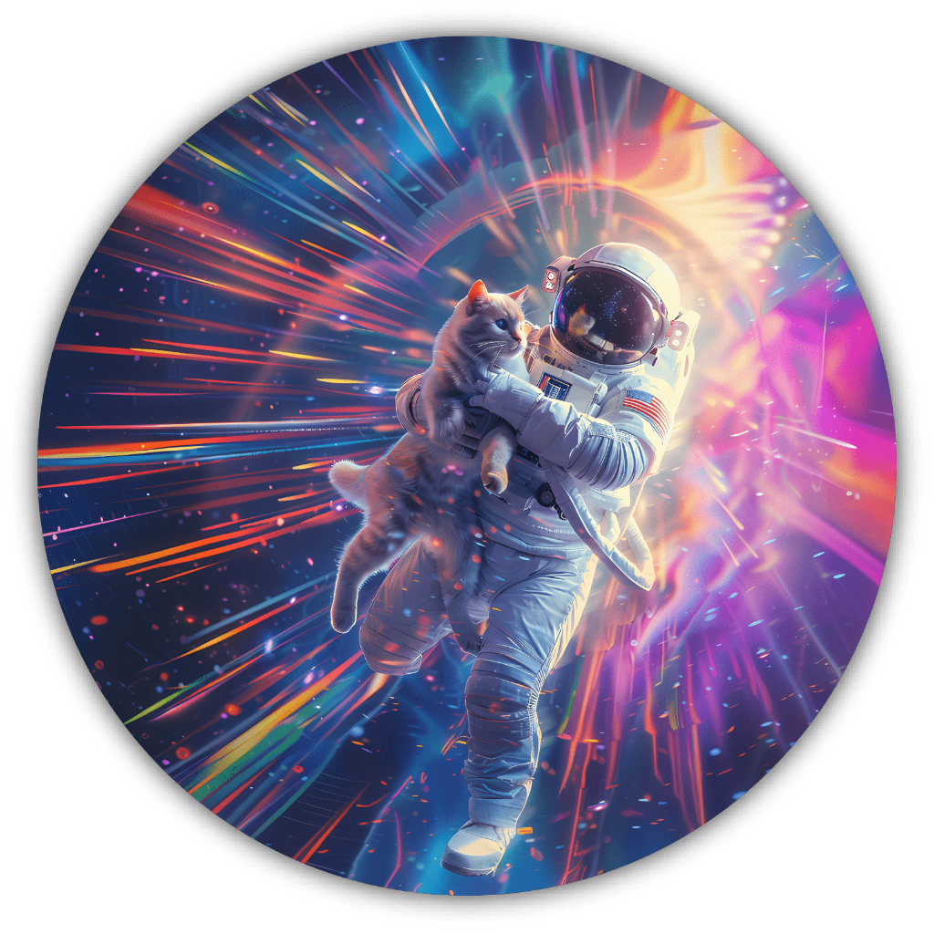 Galactic Catstronaut Disc Golf Disc