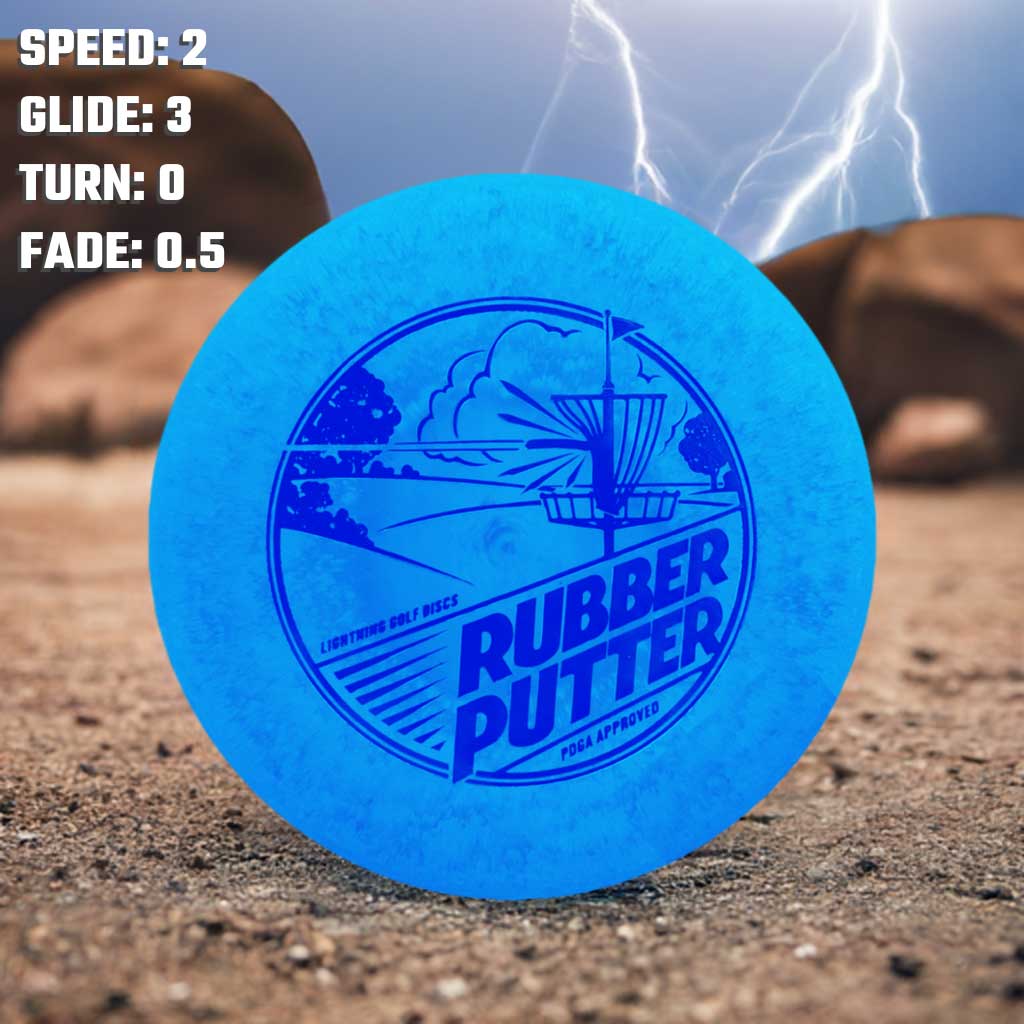 Lightning Standard Rubber Putter Golf Disc