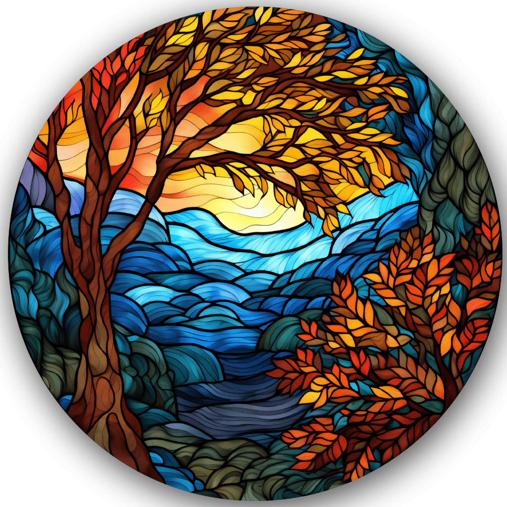 Stained Glass Disc Golf Disc