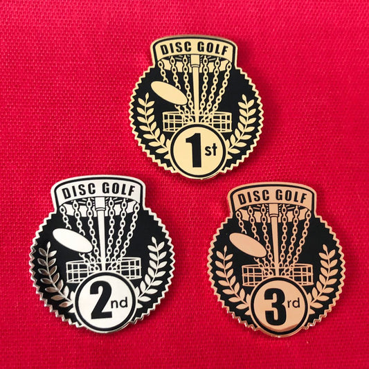 Disc Golf Pins 1st, 2nd, 3rd